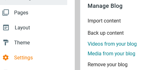 blogger manage blog