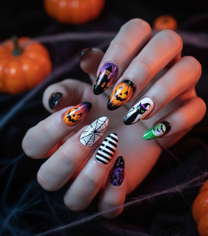 Halloween Nails Design Images for nail art lovers! 15 Nail Designs for beginners