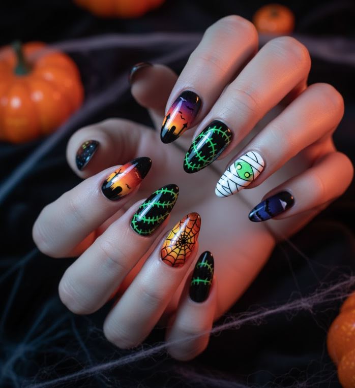 Halloween Nails Design Images for nail art lovers! 17 halloween nail designs black