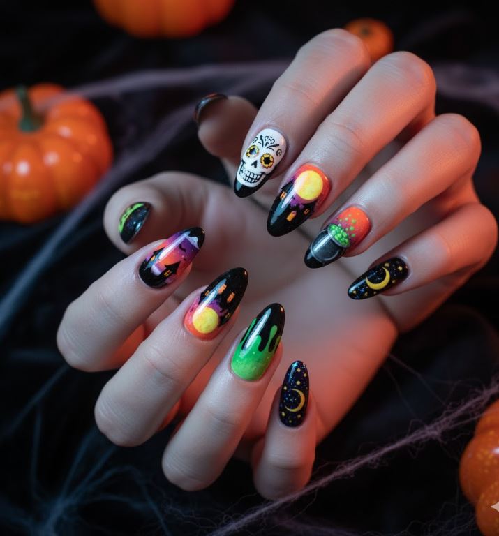 Halloween Nails Design Images for nail art lovers! 18 halloween nail designs coffin
