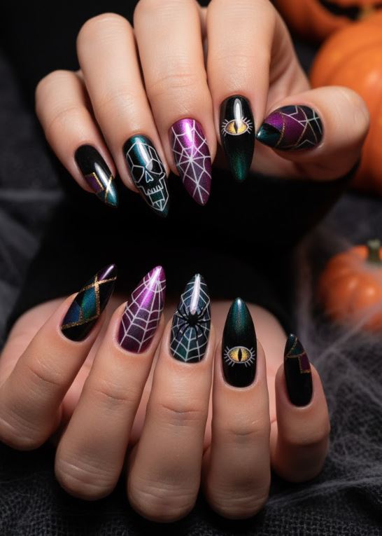 Halloween Nails Design Images for nail art lovers! 13 halloween nail designs jack skellington